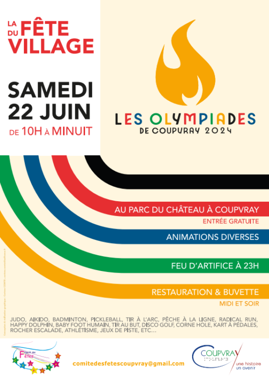 FÊTE DU VILLAGE - SAMEDI 22 JUIN 2024