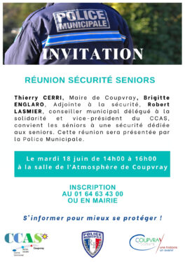 RÉUNION SÉCURITÉ SENIORS - MARDI 18 JUIN
