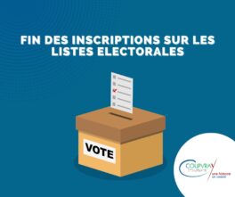 FIN DES INSCRIPTIONS SUR LES LISTES ÉLECTORALES