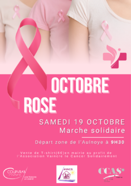 VENTE DE T-SHIRT OCTOBRE ROSE