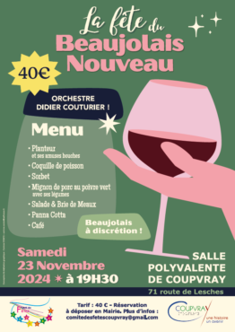 LA FÊTE DU BEAUJOLAIS NOUVEAU