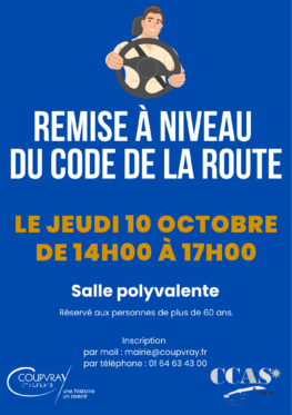 REMISE A NIVEAU DU CODE DE LA ROUTE