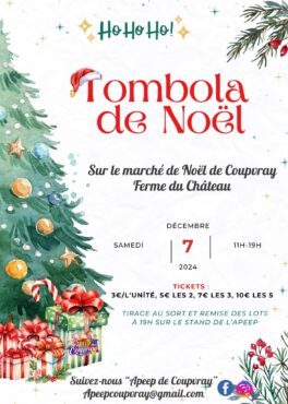 TOMBOLA DE L'APEEP- 7 DECEMBRE