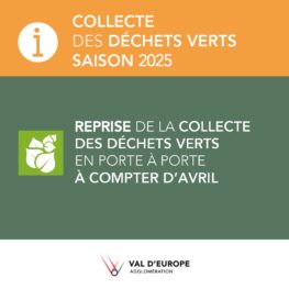 REPRISE DE LA COLLECTE DES DECHETS VERTS A COMPTER D'AVRIL