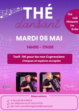 TOUS EN PISTE POUR LE THÉ DANSANT - MARDI 06 MAI