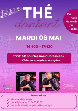 TOUS EN PISTE POUR LE THÉ DANSANT - MARDI 06 MAI