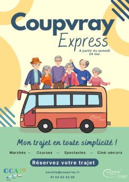 COUPVRAY EXPRESS – LA NAVETTE GRATUITE POUR LES SENIORS