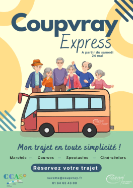 COUPVRAY EXPRESS – LA NAVETTE GRATUITE POUR LES SENIORS