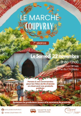 PROCHAINE SÉANCE DU MARCHÉ - PENSEZ À VOS COMMANDES POUR LES FÊTES