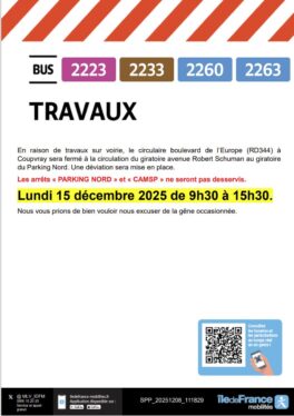 INFOS TRAVAUX