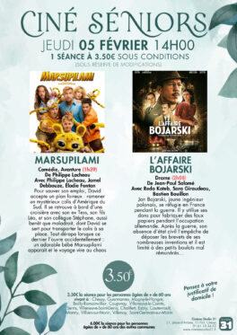 CINE SENIORS :  SEANCE DU 05 FÉVRIER 2026