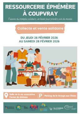 4EME EDITION DE LA RESSOURCERIE ÉPHÉMÈRE : DONNEZ ET ACHETEZ SOLIDAIRE !&nbsp;