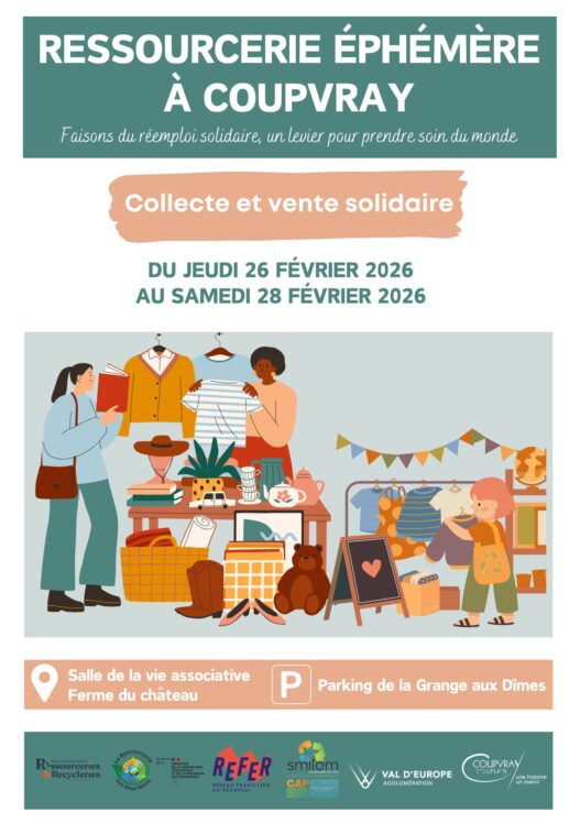 4EME EDITION DE LA RESSOURCERIE ÉPHÉMÈRE : DONNEZ ET ACHETEZ SOLIDAIRE !&nbsp;