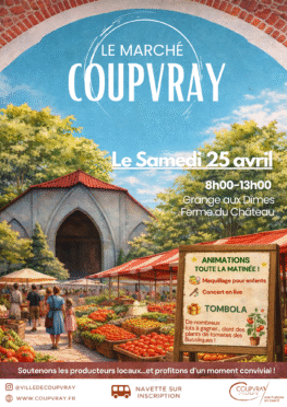 MARCHE DE COUPVRAY - SAMEDI 25 AVRIL