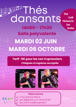 THÉ DANSANT SENIORS – MARDI 02 JUIN