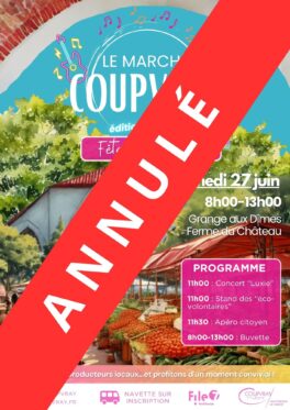 ANNULATION MARCHÉ - SAMEDI 27 JUIN 2027