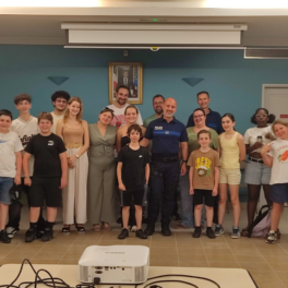RENCONTRE ENTRE LA POLICE MUNICIPALE ET L'ESPACE JEUNESSE