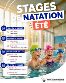 STAGE NATATION - CENTRE AQUATIQUE DU VAL D'EUROPE