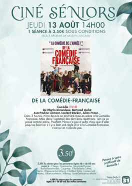 CINE SENIOR - JEUDI 13 AOÛT 2026