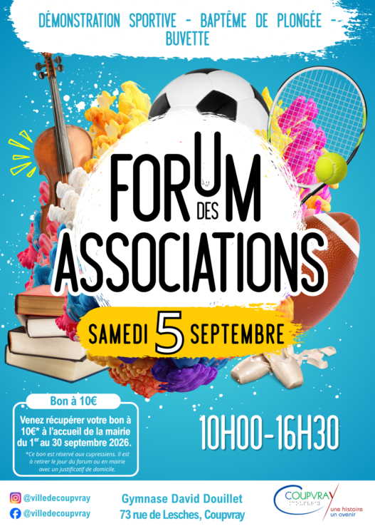 FORUM DES ASSOCIATIONS - SAMEDI 05 SEPTEMBRE