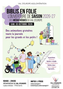 BIBLIS EN FOLIE : rendez-vous le 3 octobre à la Médiathèque du Val d’Europe !